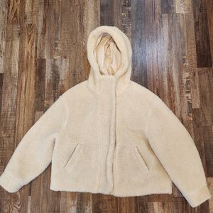 Zara Cream Teddy Jacket